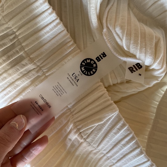 NWT Simon Miller Akuma Skirt Ribbed Knit Maxi M Macadamia - Picture 10 of 15